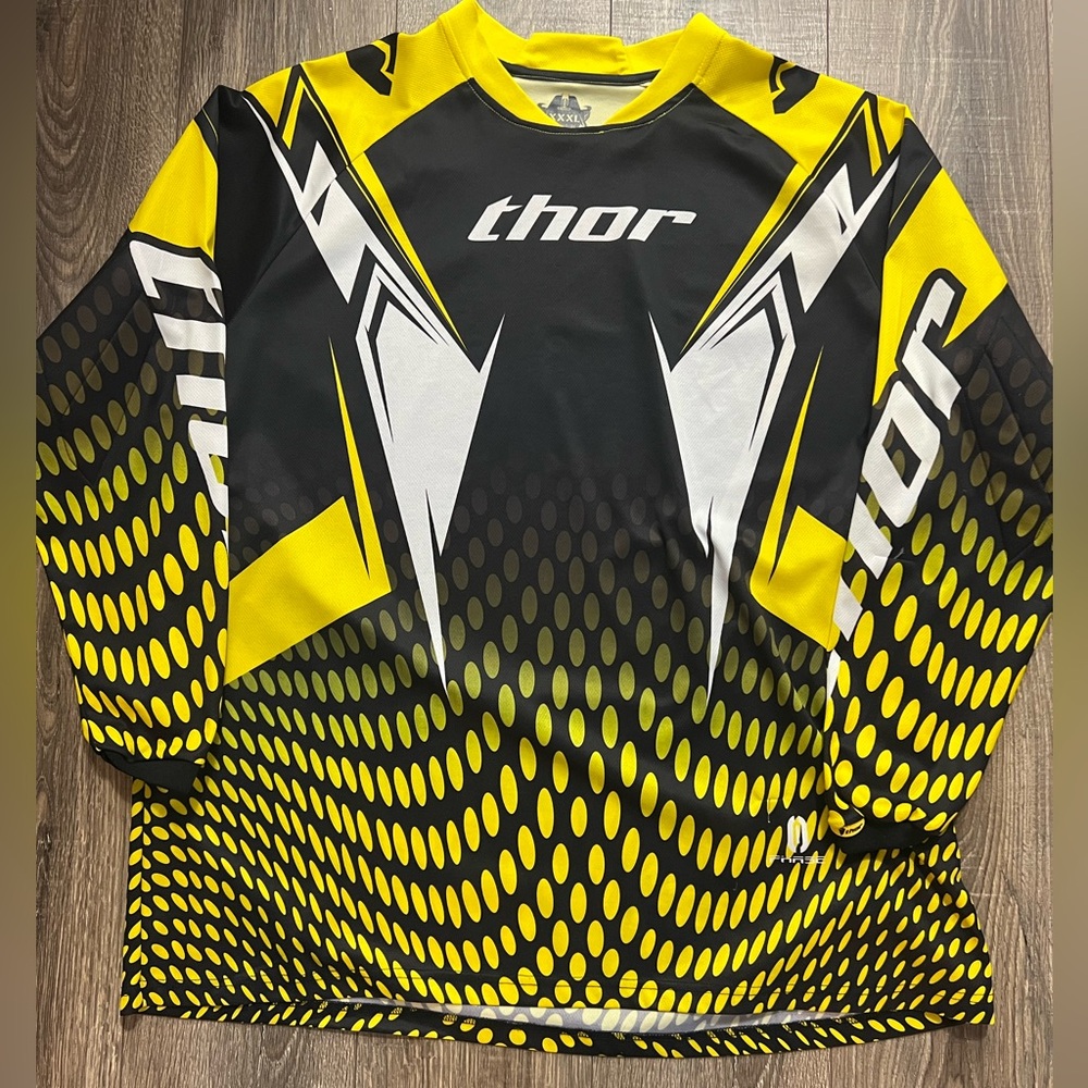Thor XXXL Black and Yellow Graphic Jersey